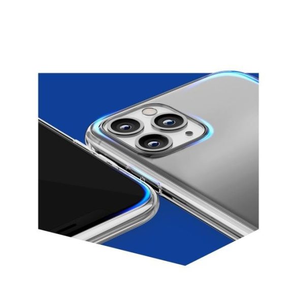 iPhone 11 (6,1") ütésálló hátlap tok, TPU, átlátszó, 3MK Armor Case