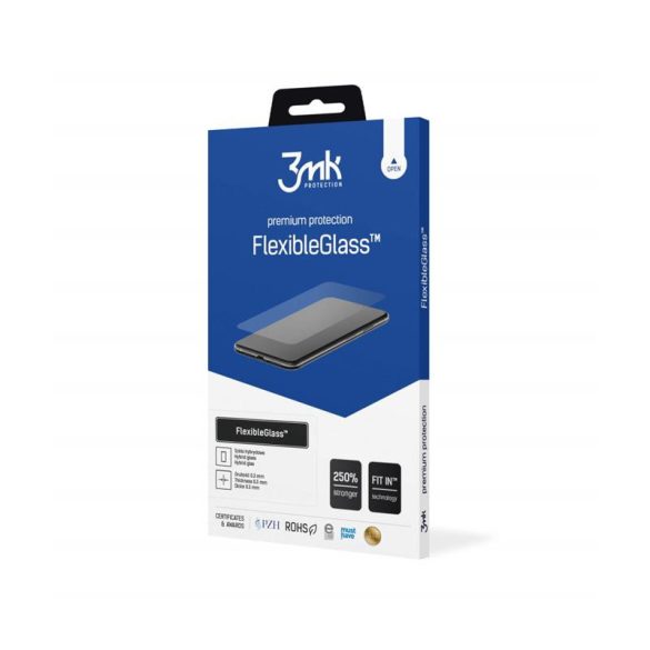 Samsung Galaxy Z Fold 3 5G előlapi hibrid üvegfólia, antimikrobiális, 0.3mm, SM-F926, 3MK FlexibleGlass