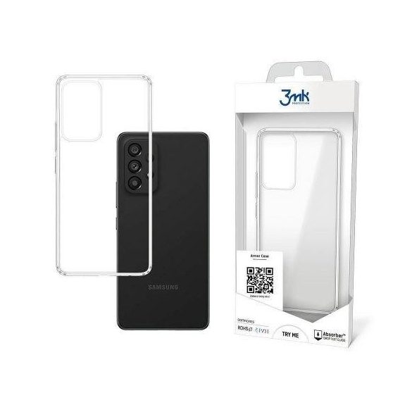 Samsung Galaxy S22 Plus 5G ütésálló hátlap tok, TPU, átlátszó, SM-S906, 3MK Armor Case