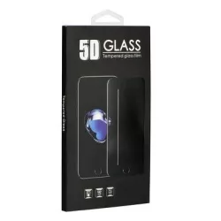   Samsung Galaxy A70 előlapi üvegfólia, edzett, hajlított, fekete keret, SM-A705, 5D Full Glue