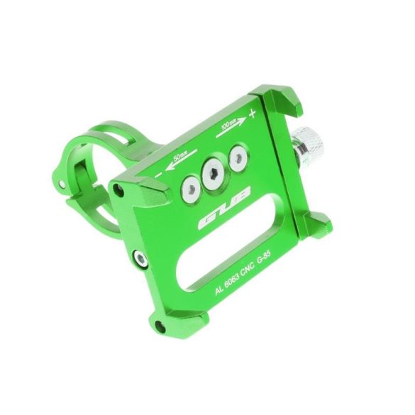 GUB G85 univerzális kormányra rögzíthető zöld biciklis telefontartó