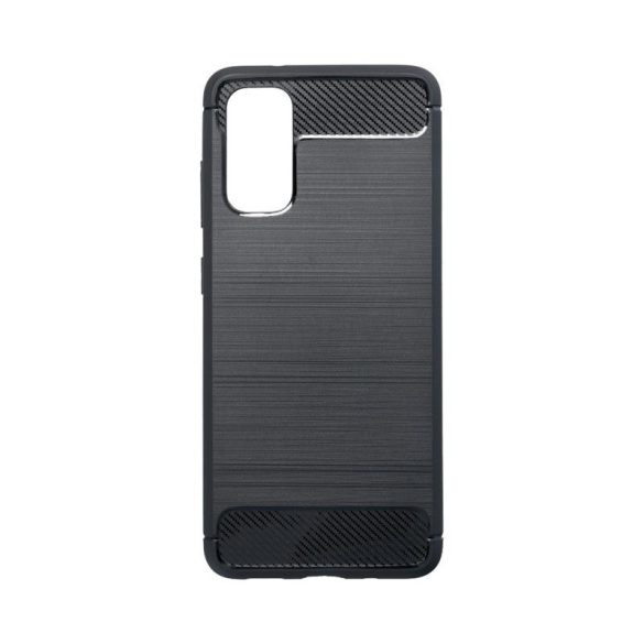 Samsung Galaxy S20 szilikon tok, fekete, SM-G980, Carbon fiber