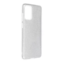   Samsung Galaxy S20 Plus 4G / 5G szilikon tok, csillámos, hátlap tok, ezüst, SM-G985, SM-G986, Shining