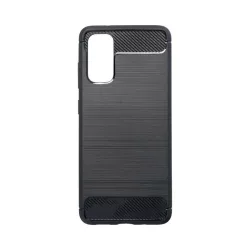   Samsung Galaxy S20 Plus 4G/5G szilikon tok, fekete, SM-G985, SM-G986, Carbon fiber