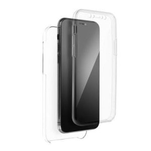 Samsung A415 Galaxy A41 átlátszó elő + hátlapi PC + TPU tok 360°