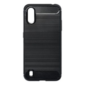 Samsung Galaxy M31 szilikon tok, fekete, SM-M315, Carbon fiber