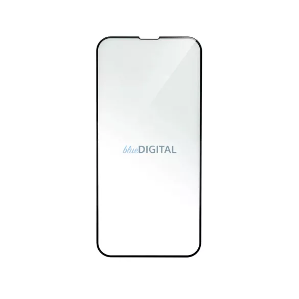 Huawei P40 Pro előlapi üvegfólia, edzett, hajlított, fekete keret, 5D Full Glue