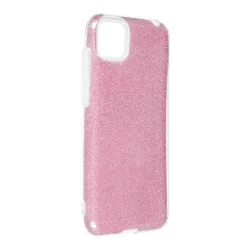   Huawei Y5P szilikon tok, csillámos, hátlap tok, pink, Shining