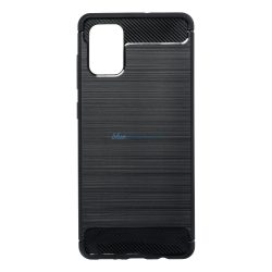   Samsung Galaxy A71 5G szilikon tok, fekete, SM- A716, Carbon fiber