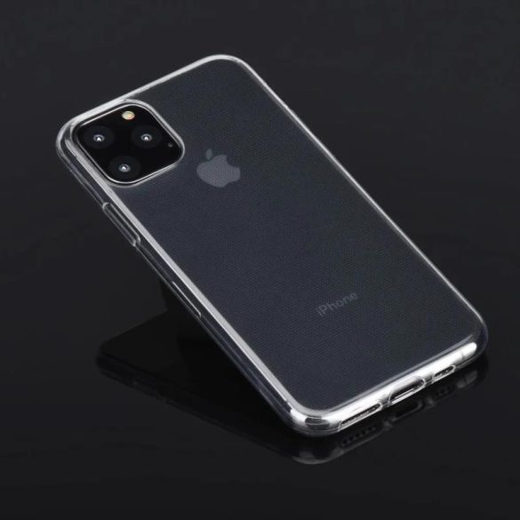 iPhone 12 Pro Max (6,7") szilikon tok, hátlap tok, átlátszó, 0.3mm, Super slim