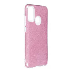   Huawei P Smart 2020 szilikon tok, csillámos, hátlap tok, pink, Shining