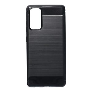 Samsung Galaxy S20 FE 4G/5G szilikon tok, fekete, SM-G780, SM-G781, Carbon fiber