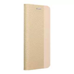   Huawei P Smart 2021 telefon tok, könyvtok, oldalra nyíló tok, mágnesesen záródó, arany, Sensitive Book