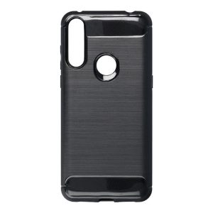 Alcatel 1S 2020 szilikon tok, fekete, Carbon fiber