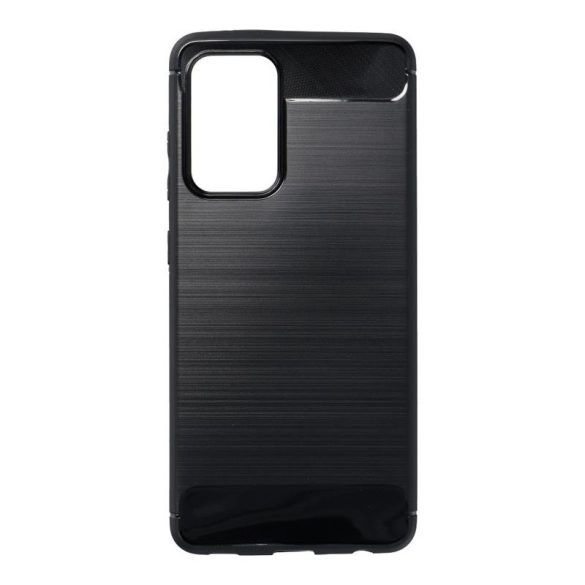 Samsung Galaxy A52 4G/5G / A52S szilikon tok, fekete, SM-A525, SM-A526, SM-A528, Carbon fiber
