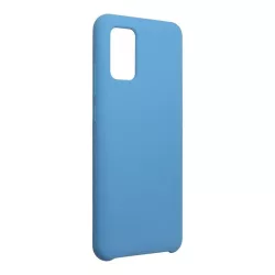   Samsung Galaxy A02s szilikon tok, matt, velúr belső, kék, SM-A025, Forcell Silicone