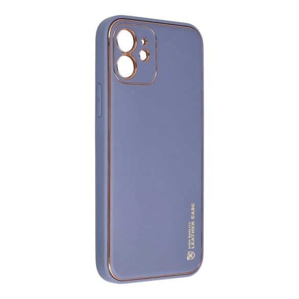 Forcell Leather iPhone 11 Pro (5,8") kék műbőr hátlap tok