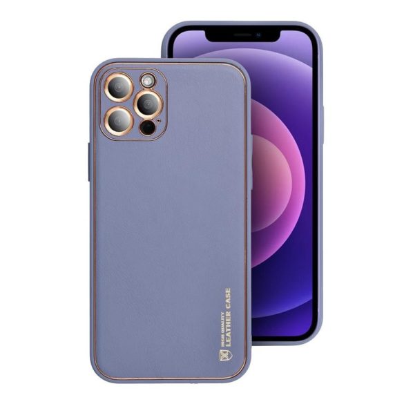 Forcell Leather iPhone 11 Pro (5,8") kék műbőr hátlap tok