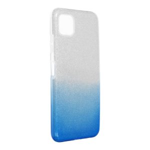 Samsung Galaxy A22 4G szilikon tok, csillámos, hátlap tok, kék-ezüst, SM-A225, Shining