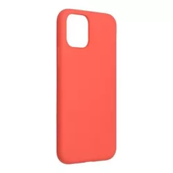   iPhone 13 Pro Max (6,7") szilikon tok, hátlap tok, korall-pink, matt, velúr belső, Forcell Silicone Lite
