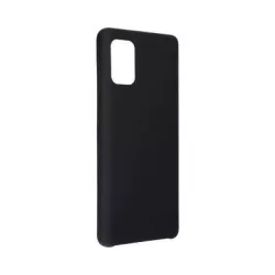   iPhone 13 Pro Max (6,7") szilikon tok, matt, velúr belső, fekete, Forcell Silicone