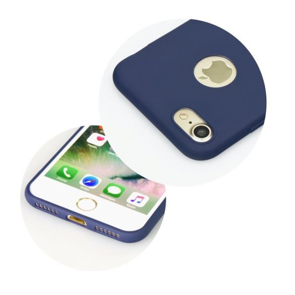 iPhone 13 Mini (5.4") szilikon tok, matt, kék, Forcell Soft