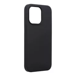   iPhone 13 Pro (6,1") szilikon tok, matt, velúr belső, fekete, Forcell Silicone