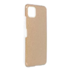   Samsung Galaxy A03s szilikon tok, csillámos, hátlap tok, arany, SM-A037, Shining