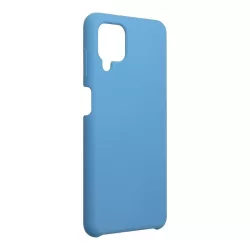   Samsung Galaxy A03s szilikon tok, matt, velúr belső, kék, SM-A037, Forcell Silicone