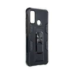   Samsung Galaxy S22 Plus ütésálló hátlap tok, kitámasztható, fekete, SM-S906, Forcell Defender