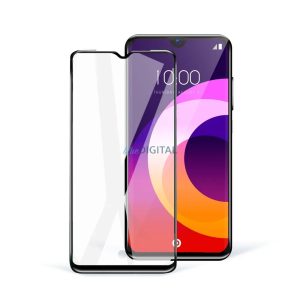 Samsung Galaxy A13 4G/5G / A04s előlapi hibrid üvegfólia, kerámia/üveg, oleofób réteg, edzett, hajlított, fekete keret, SM-A135, SM-A136, SM-A047, 5D Full Glue Ceramic Glass