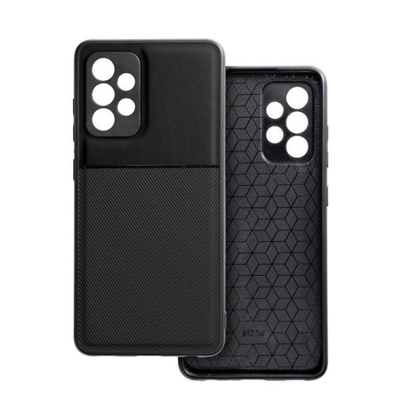Samsung Galaxy A32 5G telefon tok, szilikon tok, TPU tok, hátlap tok, fekete, SM-A326, Noble
