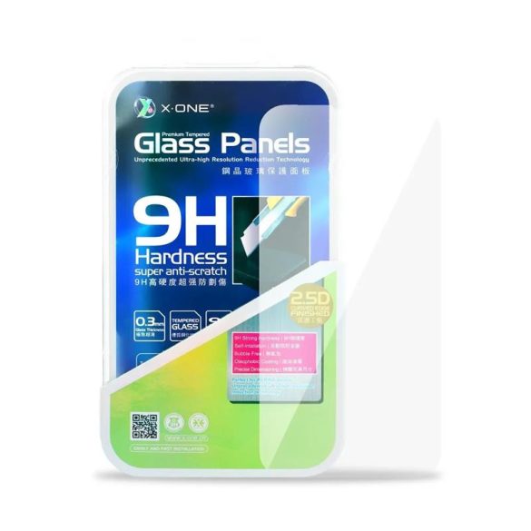 Samsung Galaxy A53 előlapi üvegfólia, edzett, hajlított, 9H, 0,3mm, SM-A536, 2.5D, X-One