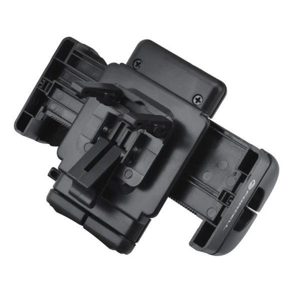 Műszerfalra / szélvédőre / szellőzőnyílásra helyezhető autós tartó, tapadókorongos, fekete, Forcell Regular 27