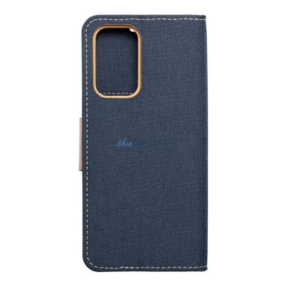 Samsung Galaxy A53 telefon tok, könyvtok, oldalra nyíló tok, mágnesesen záródó, kék, SM-A536, Smart Canvas