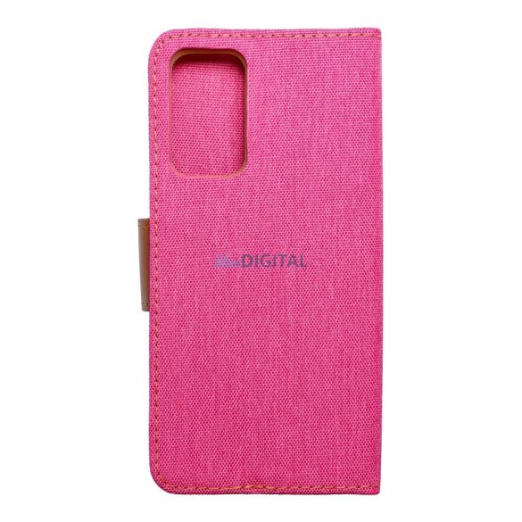 Xiaomi Redmi Note 11 4G / 11s telefon tok, könyvtok, oldalra nyíló tok, mágnesesen záródó, rózsaszín, Smart Canvas
