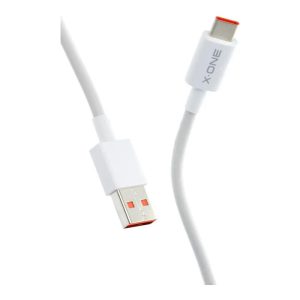 Type-C gyorstöltő adatkábel, fehér, 1M, 120W, 6A, Xiaomi X-One Ultra Pro