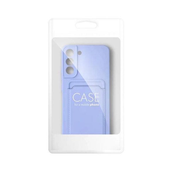 Samsung Galaxy A53 szilikon tok, hátlap tok, bankkártya tartós, lila, SM-A536, Card