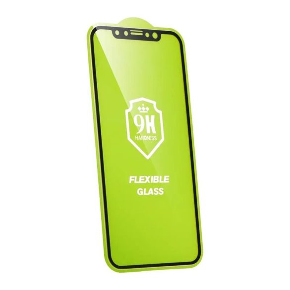 iPhone 14 Pro (6.1") flexibilis hibrid fólia, edzett, 3D full glue, Bestsuit