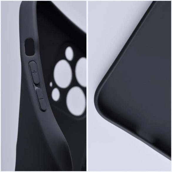 iPhone 14 Pro Max (6.7") szilikon tok, matt, fekete, Forcell Soft