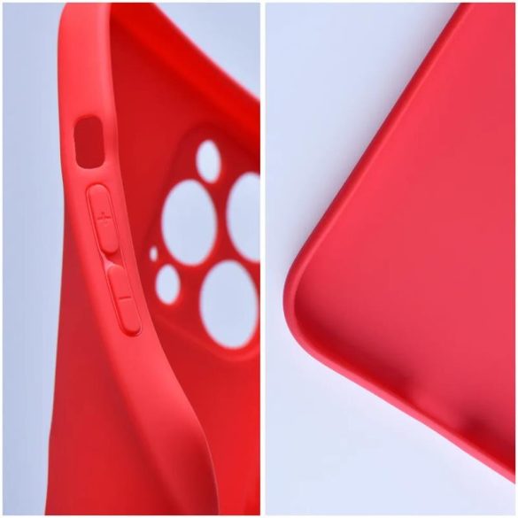 iPhone 14 Pro Max (6.7") szilikon tok, matt, piros, Forcell Soft