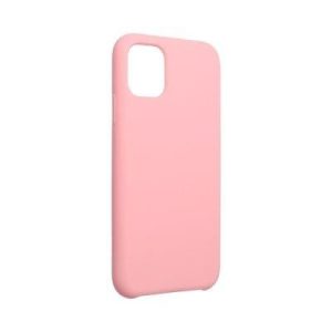 iPhone 14 (6,1") szilikon tok, matt, velúr belső, rózsaszín, Forcell Silicone
