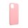 iPhone 14 Pro (6,1") szilikon tok, matt, velúr belső, rózsaszín, Forcell Silicone