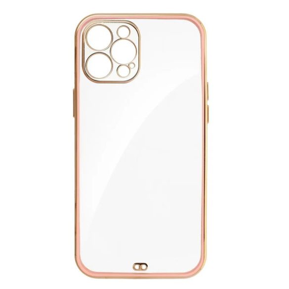 iPhone 14 Pro Max (6.7") szilikon tok, hátlap tok, TPU tok, rózsaszín keret, Lux