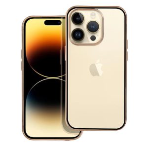 iPhone 14 Pro (6.1") szilikon tok, hátlap tok, TPU tok, fekete keret, Lux