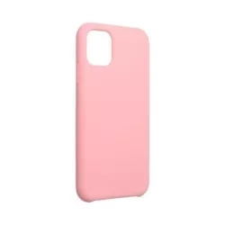   iPhone 14 Plus (6,7") szilikon tok, matt, velúr belső, rózsaszín, Forcell Silicone