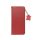 iPhone 14 (6.1") bőr telefon tok, könyvtok, oldalra nyíló tok, mágnesesen záródó, piros, Forcell Leather
