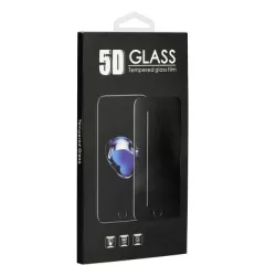  Xiaomi Redmi 10C / 12C előlapi üvegfólia, edzett, hajlított, fekete keret, 9H, 5D Full Glue