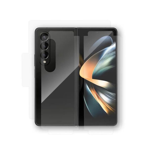 Samsung Galaxy Z Fold4 elő + hátlapi fólia, TPU / hidrofób, UV védelem, Bestsuit Full Body