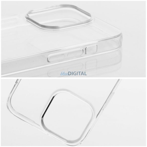 iPhone 11 Pro Max (6.5") szilikon tok, átlátszó, 2mm, kamera védelemmel, Clear